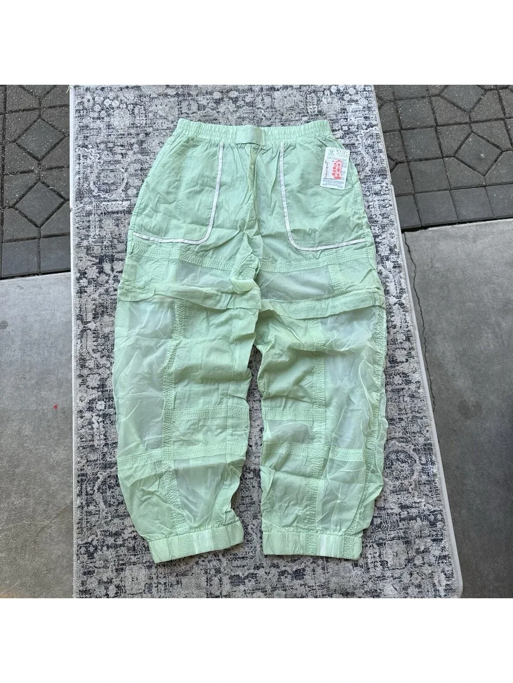 NEW FREE PEOPLE FP Movement Buzz Off Pants Women's Size M Green